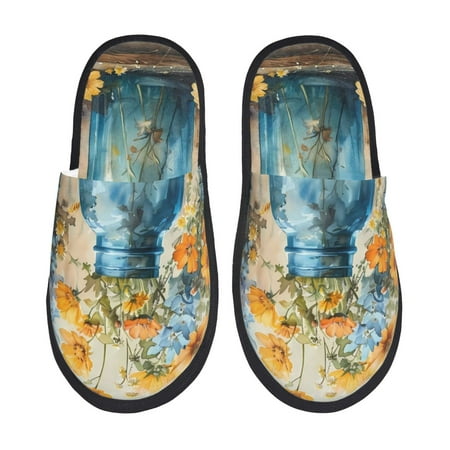 Adobk Rustic Blue Vase Blossoms Print Slippers Indoor Outdoor Retro Slippers House Soft Fluffy Slides Cushion Furry Slippers-Medium
Adobk Rustic Blue Vase Blossoms Print Slippers Indoor Outdoor Retro Slippers House Soft Fluffy Slides Cushion Furry Slippers-Medium
