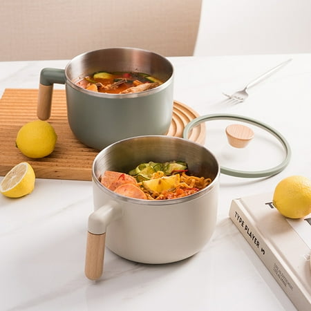 Wharick Ramen Bowl Double Layer Heat-resistant Solid Color Stainless Steel Sealed Lunch Box for Kitchen
Wharick Ramen Bowl Double Layer Heat-resistant Solid Color Stainless Steel Sealed Lunch Box for Kitchen