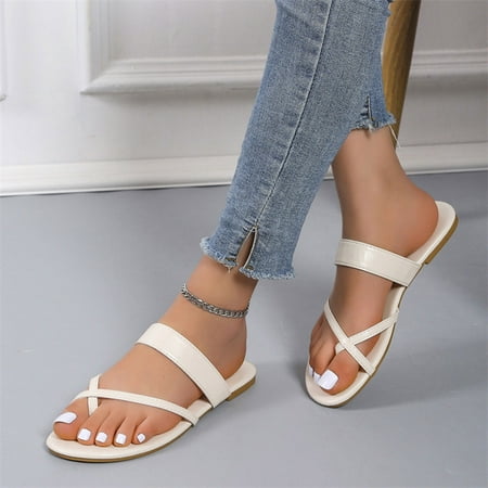 YOTAMI Women s Shoes Women s Leisure Vacation Outside Wear Flip Flops Flat Bottom Beach Slippers Beige
YOTAMI Women s Shoes Women s Leisure Vacation Outside Wear Flip Flops Flat Bottom Beach Slippers Beige