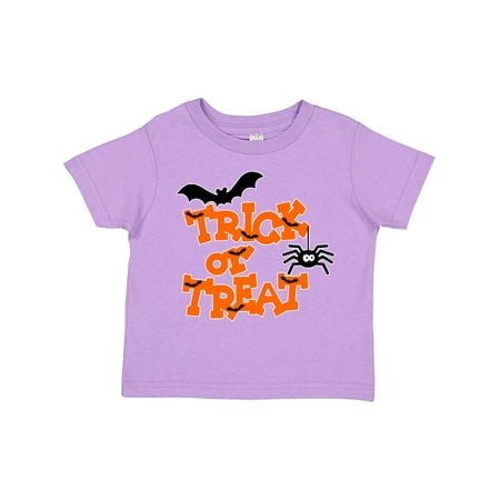 Inktastic Halloween Trick-or-Treat with Spider and Bats Gift Toddler Boy or Toddler Girl T-Shirt 
Inktastic Halloween Trick-or-Treat with Spider and Bats Gift Toddler Boy or Toddler Girl T-Shirt