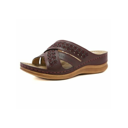 Daeful Women s Casual Soft Vintage Slides Summer Nonslip Platform Slide Sandal Comfortable Wedge Sandals
Daeful Women s Casual Soft Vintage Slides Summer Nonslip Platform Slide Sandal Comfortable Wedge Sandals