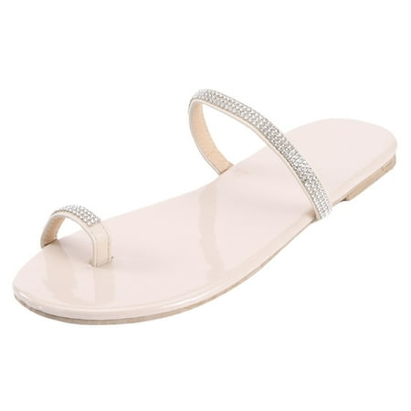 Follure Girl women s casual shoes Women s Sandals Crystal Roman Flat Slippers Casual Shoes Beach Sandals White 42
Follure Girl women s casual shoes Women s Sandals Crystal Roman Flat Slippers Casual Shoes Beach Sandals White 42