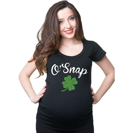 Silk Road Tees Saint Patrick s Day Maternity T-Shirt True Pregnancy Top