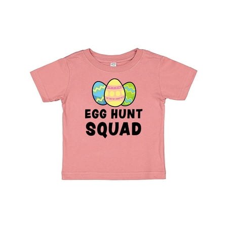 Inktastic Egg Hunt Squad with Easter Eggs Gift Baby Boy or Baby Girl T-Shirt
