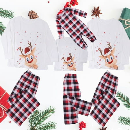 Christmas Pajamas purcolt Family Christmas Pjs Matching Sets 2pcs Cute Elk Print Long Sleeve Tops+Fashion Buffalo Plaid Pants Suit Holiday Family Pajamas Jammies Sleepwear Loungewear Outfits
Christmas Pajamas purcolt Family Christmas Pjs Matching Sets 2pcs Cute Elk Print Long Sleeve Tops+Fashion Buffalo Plaid Pants Suit Holiday Family Pajamas Jammies Sleepwear Loungewear Outfits