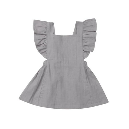 Newborn Toddler Baby Girl Sleeveless Ruffle Cotton Dress Overall Skirt Clothes 
Newborn Toddler Baby Girl Sleeveless Ruffle Cotton Dress Overall Skirt Clothes