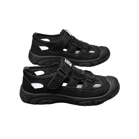 UKAP Mens Sandals Summer Casual Shoes Closed Toe Flats Magic Tape Beach Shoe Men Hollow Out Fashion Black 8
UKAP Mens Sandals Summer Casual Shoes Closed Toe Flats Magic Tape Beach Shoe Men Hollow Out Fashion Black 8