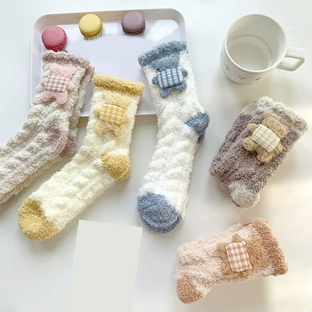 Cathalem Womens 3D Loose And Comfortable Coral Velvet Socks Thickened In Winter To Keep Warm At Home Sleeping Socks Lingerie Top Socks B One Size
Cathalem Womens 3D Loose And Comfortable Coral Velvet Socks Thickened In Winter To Keep Warm At Home Sleeping Socks Lingerie Top Socks B One Size