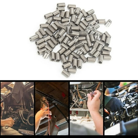 Ymiko 100Pcs Thread Inserts Wire Protection Sleeve Repair Tool Kit Fastener Hardware M5x0.8x3D Wire Thread Inserts Stainless Steel Thread Inserts
Ymiko 100Pcs Thread Inserts Wire Protection Sleeve Repair Tool Kit Fastener Hardware M5x0.8x3D Wire Thread Inserts Stainless Steel Thread Inserts