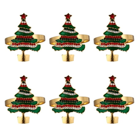 6pcs Adorable Napkin Rings Christmas Napkin Buckles Creative Table Decors (Green)
6pcs Adorable Napkin Rings Christmas Napkin Buckles Creative Table Decors (Green)