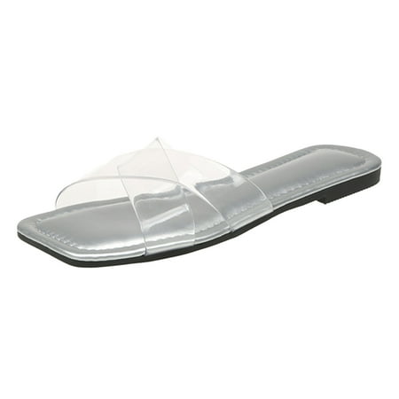 PMUYBHF Casual Sandals for Women 2023 Ladies Summer Square Toe Transparent Solid Colour Flat Soft Bottom Large Size Sandals Slippers
PMUYBHF Casual Sandals for Women 2023 Ladies Summer Square Toe Transparent Solid Colour Flat Soft Bottom Large Size Sandals Slippers