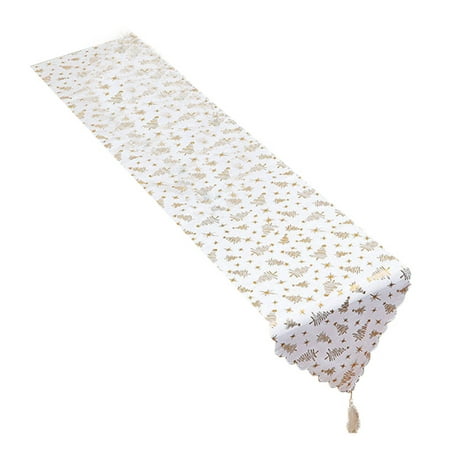dianhelloya Tassel Decor Long Table Runner Festive Atmosphere Xmas Stamping Leaves Printing Tablecloth Christmas Ornament Home Decoration
dianhelloya Tassel Decor Long Table Runner Festive Atmosphere Xmas Stamping Leaves Printing Tablecloth Christmas Ornament Home Decoration