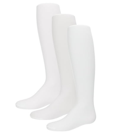 MeMoi Infant Girl s Solid Nylon Opaque Basic Non-Binding Tights 3 Pack