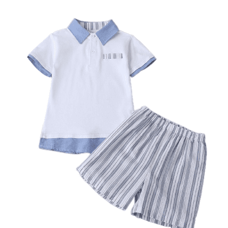 Mikrdoo Baby Boys Clothes Baby OOTD Turn-down Collar Polo Shirt Shorts 2Pcs Summer Outfits White 2-3 Years
Mikrdoo Baby Boys Clothes Baby OOTD Turn-down Collar Polo Shirt Shorts 2Pcs Summer Outfits White 2-3 Years