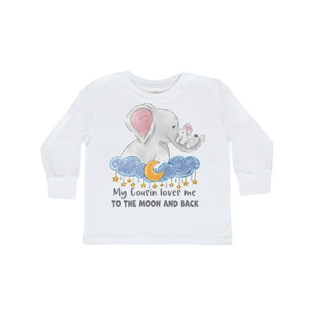 Inktastic My Cousin Loves me to the Moon and Back Elephant Family Gift Toddler Boy or Toddler Girl Long Sleeve T-Shirt
Inktastic My Cousin Loves me to the Moon and Back Elephant Family Gift Toddler Boy or Toddler Girl Long Sleeve T-Shirt