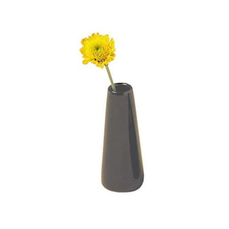 12 Pcs American Metalcraft BVTB7 4 High Black Ceramic Tower Bud Vase Each