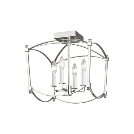 Visual Comfort Sf350 Thayer 4 Light 14 Wide Semi-Flush Ceiling Fixture - Nickel
Visual Comfort Sf350 Thayer 4 Light 14 Wide Semi-Flush Ceiling Fixture - Nickel