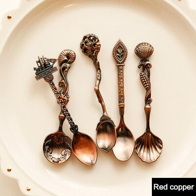 European Style Retro Coffee Spoon Dessert Spoon Small Spoon Soup Spoon Golden Conch Shape 5 Piece Set
European Style Retro Coffee Spoon Dessert Spoon Small Spoon Soup Spoon Golden Conch Shape 5 Piece Set