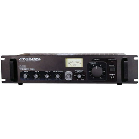 Pyramid Audio Pa305 Amplifier With Microphone Mixer (100-watt)