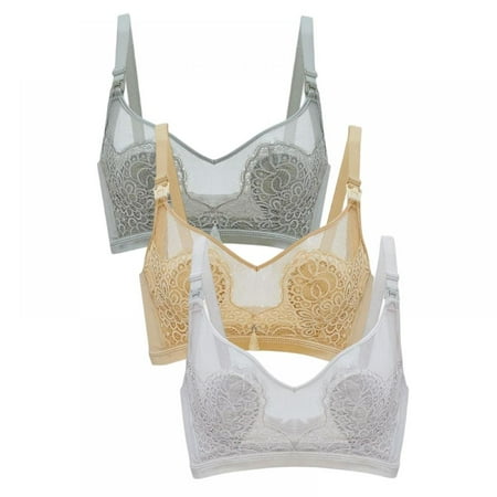 Women Sleeping Nursing Bra Wirefree Breastfeeding Maternity Bralette - Gathering Anti-sagging Comfortable Postpartum Ultra-thin Bra Underwear(3-Packs)
Women Sleeping Nursing Bra Wirefree Breastfeeding Maternity Bralette - Gathering Anti-sagging Comfortable Postpartum Ultra-thin Bra Underwear(3-Packs)