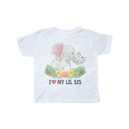Inktastic I Love My Lil Sis Elephants with Flowers Gift Toddler Boy or Toddler Girl T-Shirt
Inktastic I Love My Lil Sis Elephants with Flowers Gift Toddler Boy or Toddler Girl T-Shirt