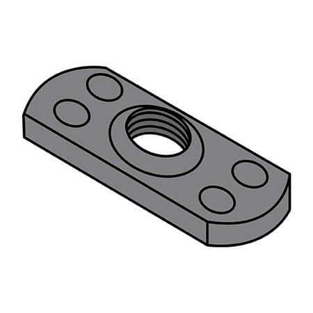 8-32 Multi Projection Tab Weld Nut Plain (Pack Qty 1 000) BC-08NWP2