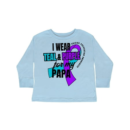 Inktastic Suicide Prevention I Wear Teal and Purple for My Papa Gift Toddler Boy or Toddler Girl Long Sleeve T-Shirt
Inktastic Suicide Prevention I Wear Teal and Purple for My Papa Gift Toddler Boy or Toddler Girl Long Sleeve T-Shirt