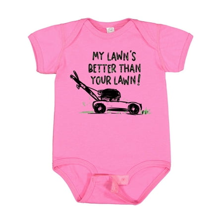 Inktastic Father s Day Dad My Lawn s Better Than Your Lawn! Gift Baby Boy or Baby Girl Bodysuit
Inktastic Father s Day Dad My Lawn s Better Than Your Lawn! Gift Baby Boy or Baby Girl Bodysuit