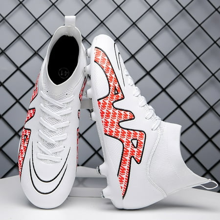 New Men s Lace-up Waterproof PU Leather Soccer Shoes Fashion Non-slip Sneakers With AG Cleated For Youth Student Campus For Outdoor/Indoor Professional Training Super Foot Bowl
New Men s Lace-up Waterproof PU Leather Soccer Shoes Fashion Non-slip Sneakers With AG Cleated For Youth Student Campus For Outdoor/Indoor Professional Training Super Foot Bowl