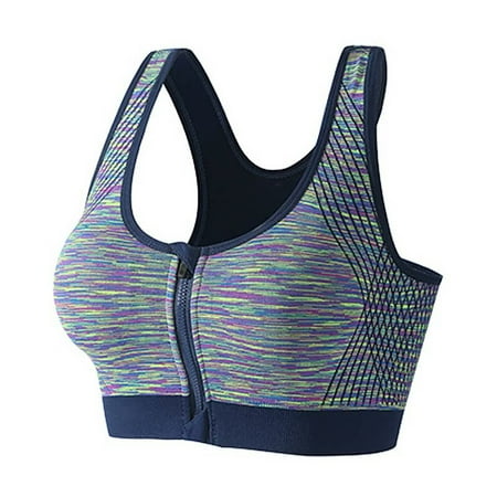 Byte Legend Women s Duan Dye Front Zipper Yoga Sports Shockproof Quick Dry Run Sports Underwear Bra
