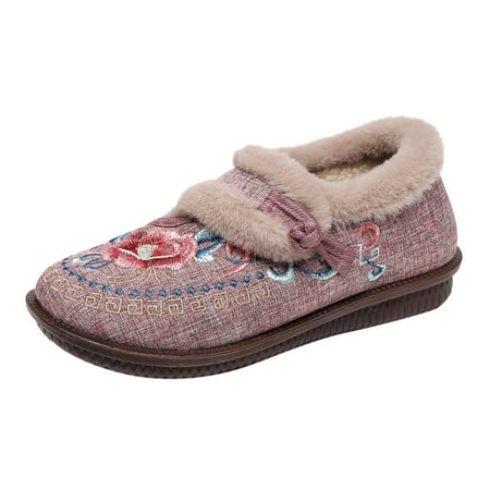 Fashion Winter Women Snow Boots Flat Soles Thick Soles Non Slip Round Toe Soft Plush Warm Embroidery Flower Slip On Comfortable Snow Boots Women Size 8 Zipper
Fashion Winter Women Snow Boots Flat Soles Thick Soles Non Slip Round Toe Soft Plush Warm Embroidery Flower Slip On Comfortable Snow Boots Women Size 8 Zipper