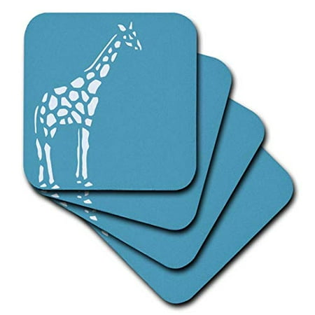 3dRose Teal and White Giraffe Soft Coasters set of 4
3dRose Teal and White Giraffe Soft Coasters set of 4