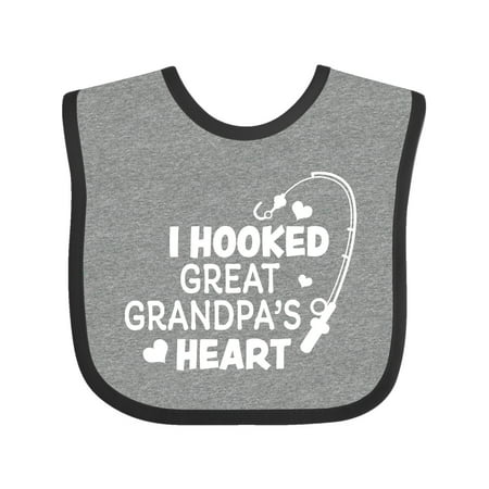 Inktastic I Hooked Great Grandpa s Heart with Fishing Rod Gift Baby Boy or Baby Girl Bib
Inktastic I Hooked Great Grandpa s Heart with Fishing Rod Gift Baby Boy or Baby Girl Bib