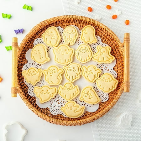 SEAFEI 2Pcs Eco-friendly Embossing Mold Cartoon Shape Plastic Halloween Themed Cookie Cutting Mold for Home
SEAFEI 2Pcs Eco-friendly Embossing Mold Cartoon Shape Plastic Halloween Themed Cookie Cutting Mold for Home