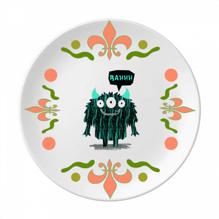 Universe And Alien Monster Flower Ceramics Plate Tableware Dinner Dish