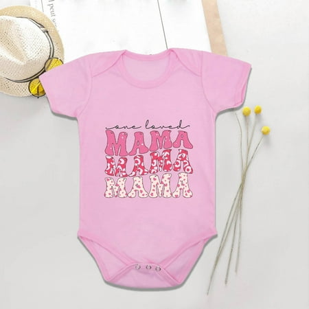 Simplmasygenix Mothers Day Gifts Baby Romper Toddler Baby Boys Girl Comfortable Mother s Day Print Short Sleeve Romper Jumpsuit
Simplmasygenix Mothers Day Gifts Baby Romper Toddler Baby Boys Girl Comfortable Mother s Day Print Short Sleeve Romper Jumpsuit