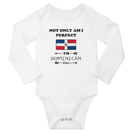 Not Only am i Perfect I m Dominican Too! Baby Long Sleeve Bodysuit Outfits (White 18 Months)
Not Only am i Perfect I m Dominican Too! Baby Long Sleeve Bodysuit Outfits (White 18 Months)