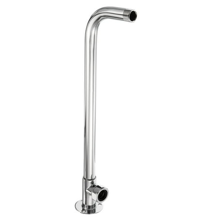 Uxcell 13.8 Copper Chromed Bathroom Wall Mounted Shower Head Extension Arm Silver
