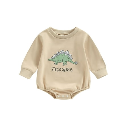 Newborn Baby Boy Girl Dinosaur Clothes Crewneck Oversized Sweatshirt Romper Bubble Onesie Infant Cute Spring Outfits
Newborn Baby Boy Girl Dinosaur Clothes Crewneck Oversized Sweatshirt Romper Bubble Onesie Infant Cute Spring Outfits