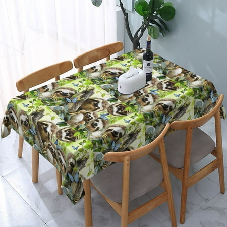 Tablecloth Lots Of Cute Sloths Table Cloth For Rectangle Tables Waterproof Resistant Picnic Table Covers For Kitchen Dining/Party(54x72in) 
Tablecloth Lots Of Cute Sloths Table Cloth For Rectangle Tables Waterproof Resistant Picnic Table Covers For Kitchen Dining/Party(54x72in)
