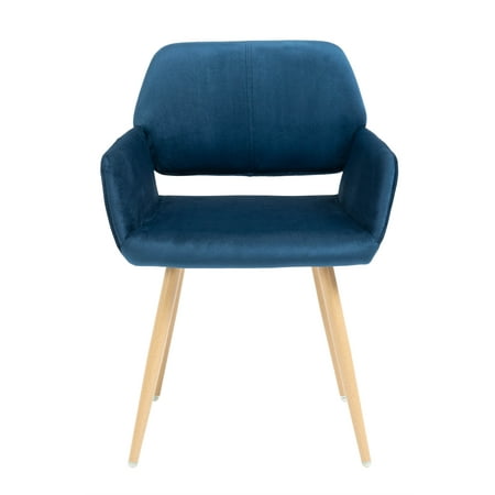 Fabric Dining Chair Accent Upholstered Arm Chair with Metal Legs KD backrest Thick Sponge Seat Non-Slipping Pads Modern Leisure Chair for Dining Room Living Room Bedroom Blue
Fabric Dining Chair Accent Upholstered Arm Chair with Metal Legs KD backrest Thick Sponge Seat Non-Slipping Pads Modern Leisure Chair for Dining Room Living Room Bedroom Blue