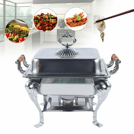 CNCEST Chafing Dish Set Catering Buffet Food Warmer Container Stainless Steel Square
CNCEST Chafing Dish Set Catering Buffet Food Warmer Container Stainless Steel Square