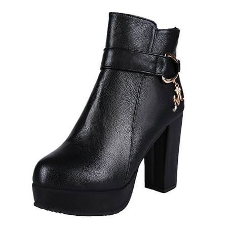 Fesfesfes Faux-Leather Boots for Women Fall/Winter Large Thick High Heels Velvet Warm Synthetic Low Sleeve Women s Short Boots 4.5(35)
Fesfesfes Faux-Leather Boots for Women Fall/Winter Large Thick High Heels Velvet Warm Synthetic Low Sleeve Women s Short Boots 4.5(35)