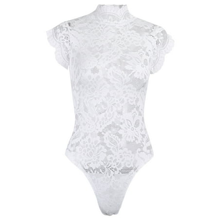Multitrust Lace See Through Lingerie Backless Nightwear Erotic Bodysuits