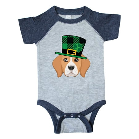 Inktastic St Patricks Beagle Dog Outfit Gift Baby Boy or Baby Girl Bodysuit