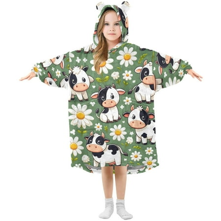 joogoo Wearable Blanket Hoodie for Kids Cute Cow and Daisy Flower Flannel Oversized Sweatshirt 3-14 Years M
joogoo Wearable Blanket Hoodie for Kids Cute Cow and Daisy Flower Flannel Oversized Sweatshirt 3-14 Years M