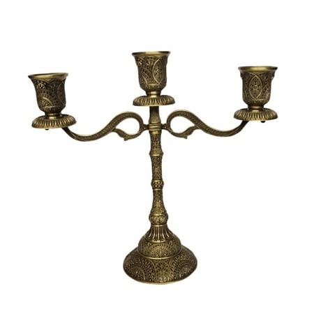 Vintage Candlestick Candlestick Candelabra for Restaurant Dining Table 3 Branch Bronze
Vintage Candlestick Candlestick Candelabra for Restaurant Dining Table 3 Branch Bronze