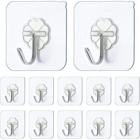 Convenient and Invisible: 12 Transparent Self-Adhesive Hooks for Wall Kitchen Bathroom and More
Convenient and Invisible: 12 Transparent Self-Adhesive Hooks for Wall Kitchen Bathroom and More