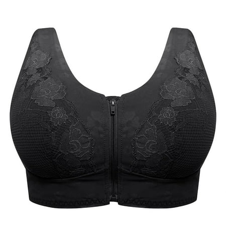 Tangnade Lingerie Seduction For Women s Front Zipper Wireless Bra Non-trace Straps Anti-Sagging Gathered Bra Black M
Tangnade Lingerie Seduction For Women s Front Zipper Wireless Bra Non-trace Straps Anti-Sagging Gathered Bra Black M