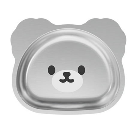 Toddler Stainless Steel Silicon Suction Plate Elegant Gift for Baby Toddler and Kidsstyle:style2;
